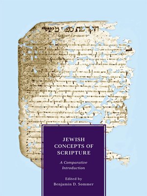 cover image of Jewish Concepts of Scripture
